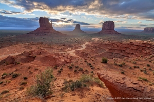 Sunrise in Monument Valley