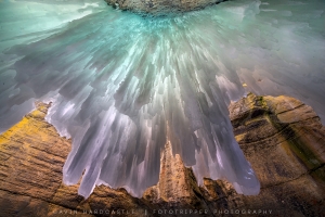 Maligne Canyon Frozen in Winter of March 2015